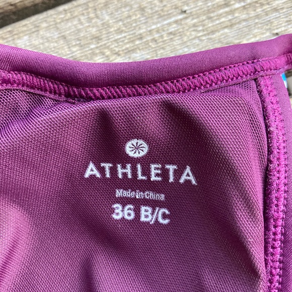 Althleta Marrekesh maroon tankini top 36B/C New without tags - Picture 2 of 6